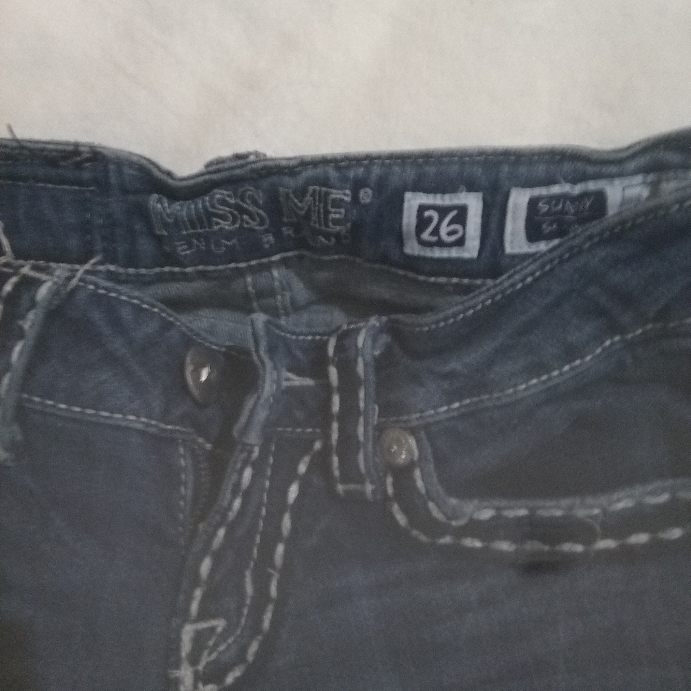 Miss Me Dark Blue Denim Jeans